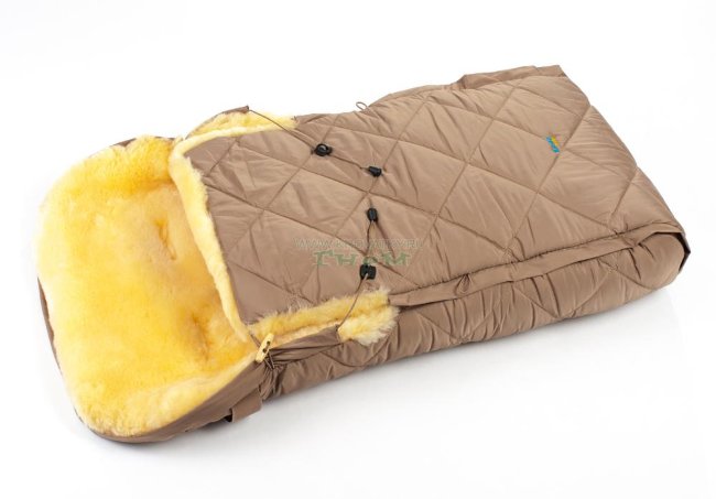 Детский меховой конверт из натуральной овчинки Ramili Baby Classic Beige