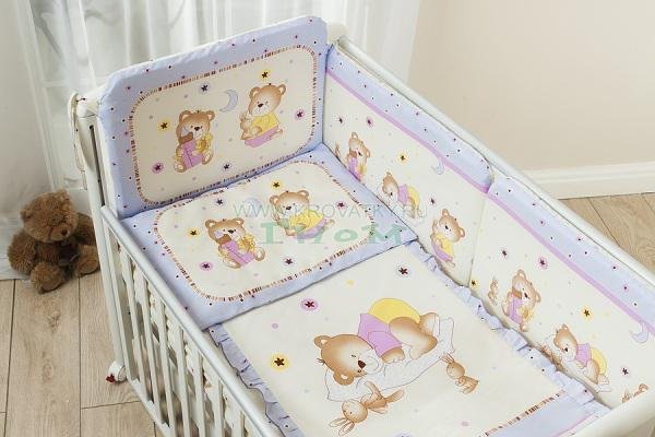 Комплект постельного белья НИКА, 4 пр., Арт. Н4-01.4 лиловый